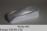 NeAn Кузов Production 1/32 Ferrari 330 P4, Lexan толщиной 0.125 мм  - #61-LT