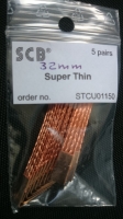 SCB Щётки в токосъёмник SUPER THIN LONG (размеры: 4,50 мм x 0,50 мм х 30 мм), 5 пар - #STCU01150/L