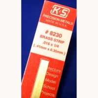 K&S Латунная полоска 0.41 мм x 6.35 мм x 300 мм (.016" x 1/4" x 12") - #KS8230 